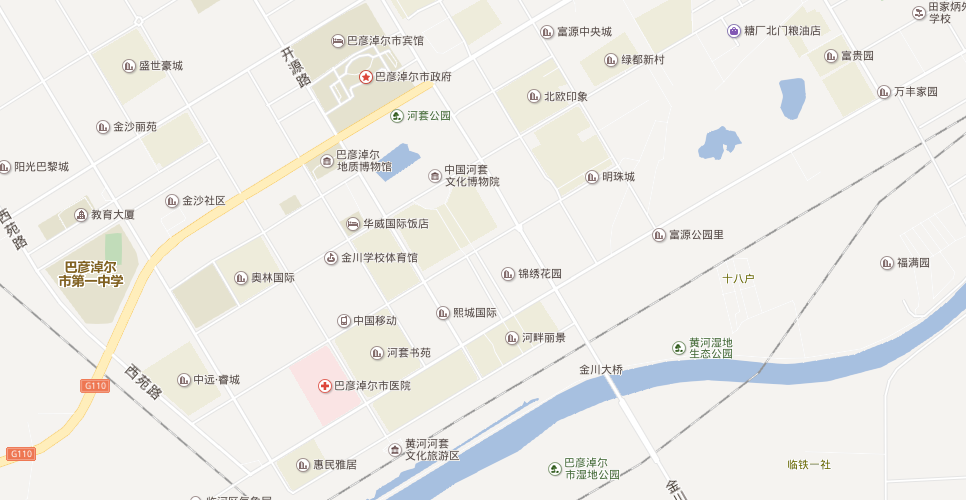 内蒙古临河区地图全景图片